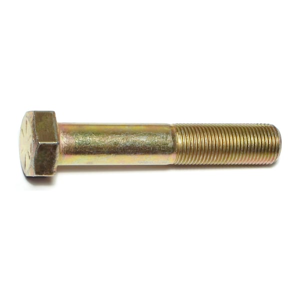 Midwest Fastener Grade 8, 5/8"-18 Hex Head Cap Screw, Zinc Yellow Steel, 3-1/2 in L, 10 PK 00917 - main
